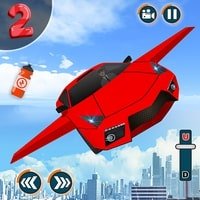 Flying Car Shooting Game: Modern Car Games 2020